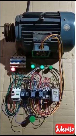 Three Phase Star Delta Control and Power Circuit Induction Motor #motorcontrol #electricaltutorial