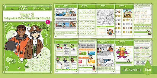 Year 2 Independent Maths & English Work Booklet 1