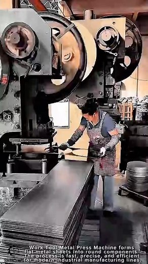 Work Tool Metal Press Machine for Automatic Round Plate Production