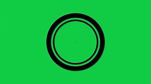 Pause to play audio object overlay graphic animation on green screen background, 4k footage