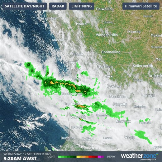 For four months in a row, Perth has exceeded its average monthly rainfall – the first time this has happened in the traditionally wet winter/spring period since 2007. ☔️ More at https://bit.ly/41XHbmY | Weatherzone