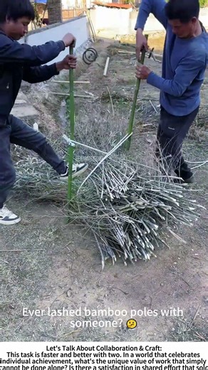 The Strength of Two: Lashing Bamboo Together