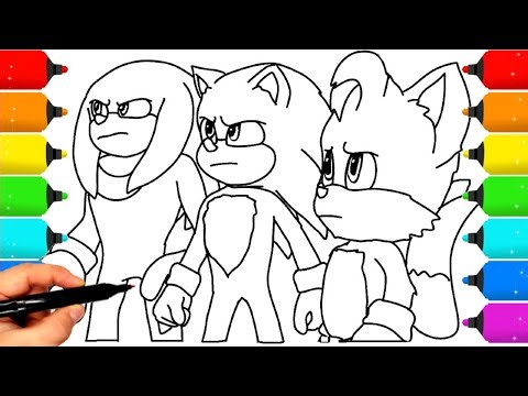 Sonic Coloring Pages NEW Coloring and Draw Sonic Coloring Compilation 1022 – Sonic & Tails Edition