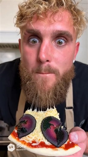 pizza with alien xenomorph meat 👌 #pizza #xenomorph #alien