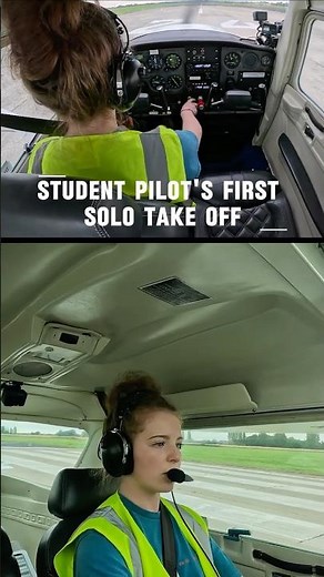 Student Pilot's First Solo Take Off... #pilottraining