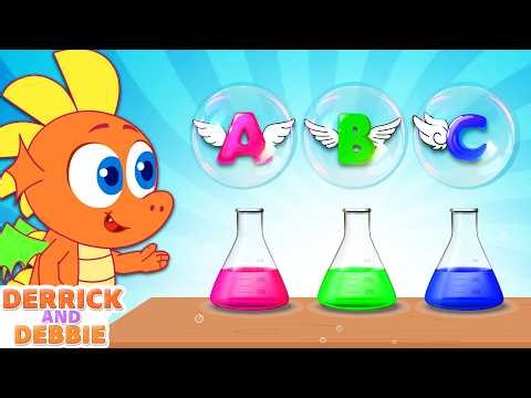 🔤 ABC Song | Fun Alphabet Learning with Bubbles | Derrick and Debbie Nursery Rhymes