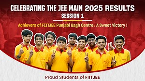 FIITJEE Punjabi Bagh Centre celebrates its spectacular performance in JEE Main 2025 (session 1). A total of 65 Students from the Centre achieved an NTA score of 99 & above. Heartiest congratulations! We are proud of all our students. | FIITJEE