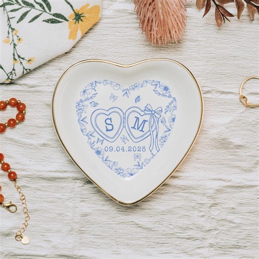 Custom Locked Ring Dish, Personalized Wedding Gift for Couple, Engagement Gift, Sentimental Gift for Bride, Handmade Custom Ring Holder Gift - Etsy