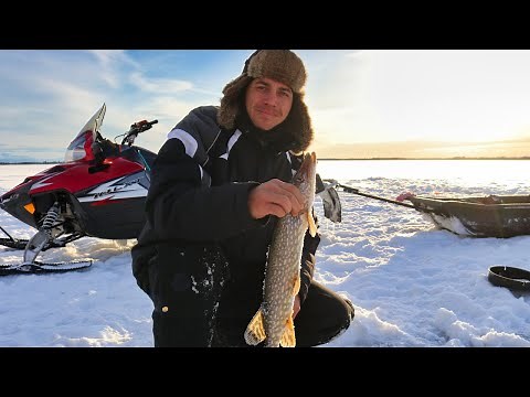 Remote Ice Fishing Alaska | Catch & Cook Northern Pike