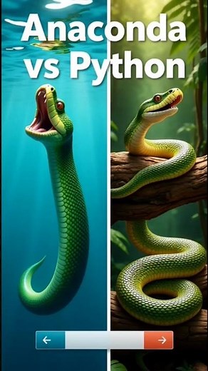 Anaconda vs Python, Who's Actually Stronger? 🐍 #snake #wildlife #anaconda