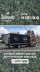 Apply Now! https://woodscoffee.com/a/careers/jobs/22939 Delivery drivers are one of the most critical jobs on our team! Come join us at Woods Coffee. | Woods Coffee