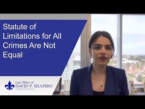 Statute of Limitations for California Criminal Cases - San Diego Criminal Lawyer Explains