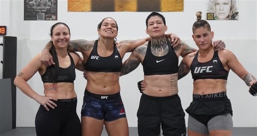 Kayla Harrison reacts to Amanda Nunes training with ex-foe for UFC 324