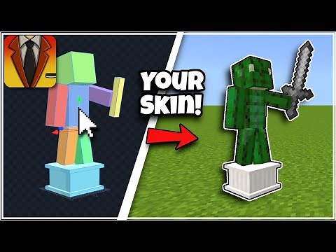 Player Statues Addon! | Free Bedrock Minecraft Add-on / Mod! (How To Use 1.20)