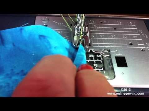 How to use the Rolled Hem foot (Janome foot D)