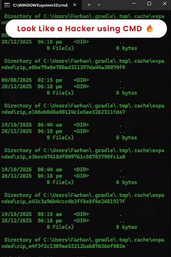 This Simple CMD Command Looks So Cool #shorts