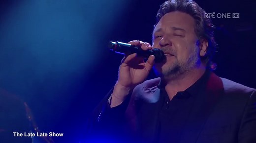 Russell Crowe performs with his band Indoor Garden Party