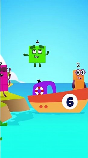 Numberblocks Learn to Count 4 & 2 in Beach Magic Run World New Season | Numberblocks Magic Adventure