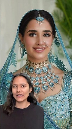 Why this bride’s all blue look works so well? #viralbride