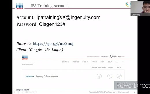 QIAGEN IPA 基本操作（资料搜寻、网络建立、资料上传及注释）