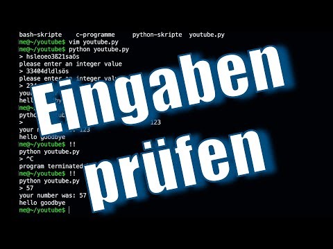 Learn Python – Check input and catch errors