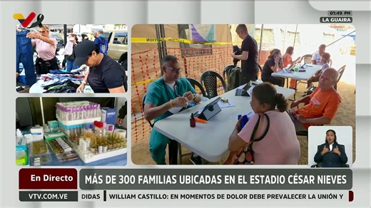 Estadio "César Nieves" alberga a más de 300 familias afectadas por fuertes eventos sísmicos