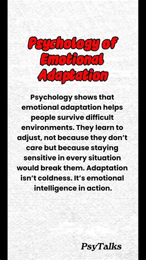 The Psychology of Emotional Adaptation #humanbehavior