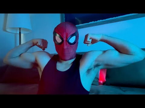 ASMR leather couch tapping and scratching