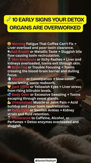 🧬 10 Early Signs Your Detox Organs Are Overworked