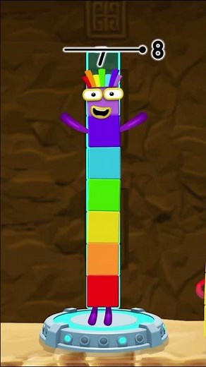 Numberblocks 8 Magic Run - Numberblocks Adventure | Number Counting Go Cave