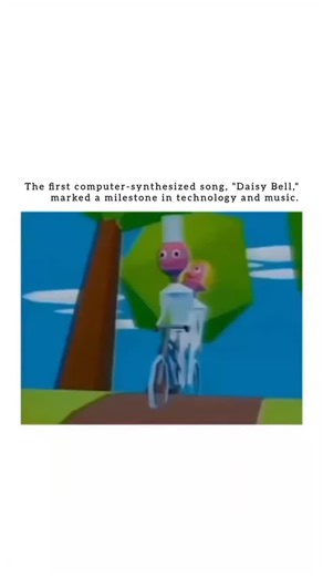 SUBLIME HISTORY. on Instagram: ""Daisy Bell" marked a milestone in tech and music as the first computer-synthesized song. This groundbreaking melody, sung by IBM 7094 in 1961, pioneered digital music and showcased vocal innovation, historic harmony, and a digital debut in the music industry."