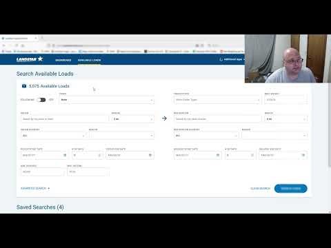 landstar load board, skimming through loads, talking about foreign workers in the trucking industry