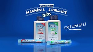Chegou o MAGNÉSIA DE PHILLIPS TABS comprimidos mastigáveis! Nos sabores hortelã e morango. Experimente! | Tabs