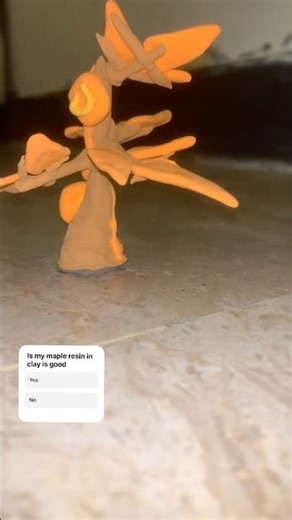 Grow a garden maple resin out of clay