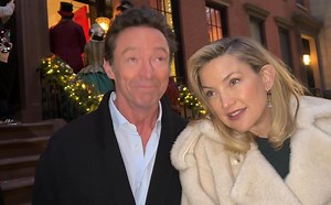 Not your normal caroling song. Kate Hudson Song Sung Blue | Hugh Jackman