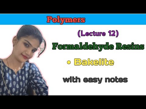 Formaldehyde Resins| Bakelite| Phenol Formaldehyde Resins| Polymers lecture 12| chem with me|