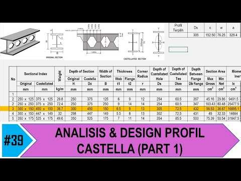 Robot Structural Analysis #39 Analisis & Design Profil Castella - Part 1