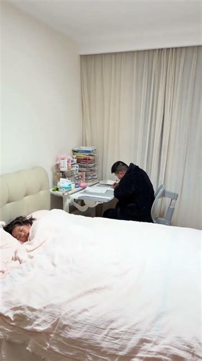 Dad's Surprise: Completed Homework for a Sleepy Daughter