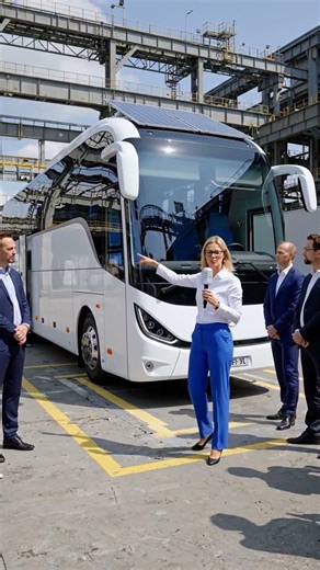 "welcome to the future of transportation!Solar Powered Bus an innovative step toward clean mobility