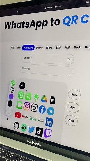 How to create QR code for whatsApp