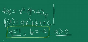 (2) Draw the graph of a quadratic polynomial f(x)=x^{2}-4 x 3 a... | Filo
