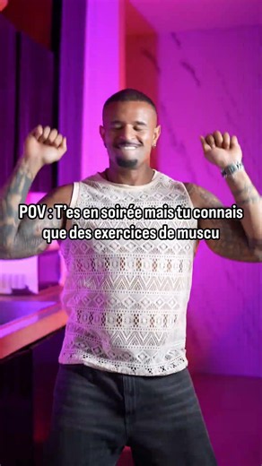 Quand t'es en soirée mais tu connais que des mouvements de muscu
