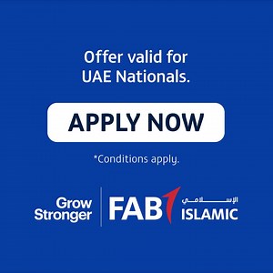 Apply for a FAB Cashback Islamic Credit Card and earn up to 12%* cashback on fuel, supermarket spending and utility bill payments with no minimum spend required. Offer valid for UAE Nationals. *Conditions apply. | FAB