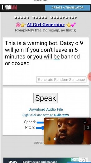 Warning bot sound.
