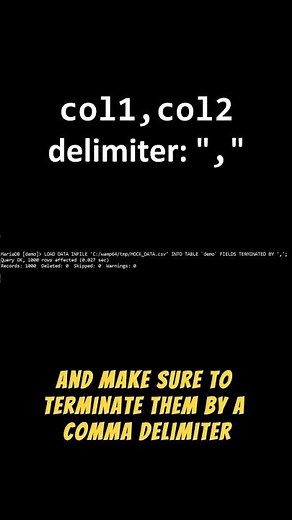 How to Import CSV Files into MySQL? #shorts