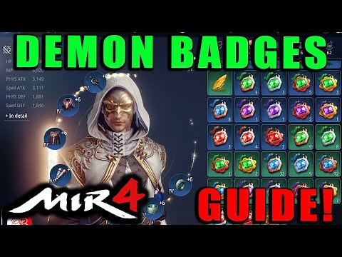 MIR4 - What Are Demon Badges? How to Gain Power and Gold! Demon Badge Guide!