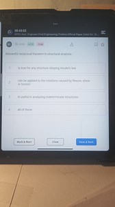 Maxwell's reciprocal theorem in structural analysis:is true f... | Filo