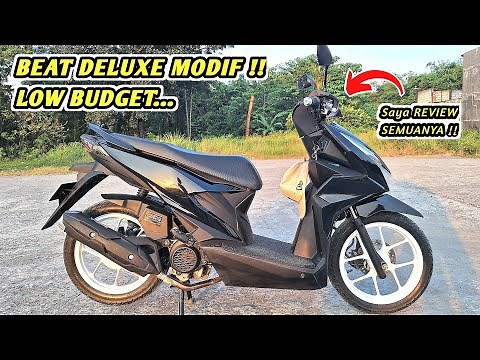 Review Full Modifikasi Beat Deluxe Hitam Terbaru | Beat Modifikasi Simple 2023