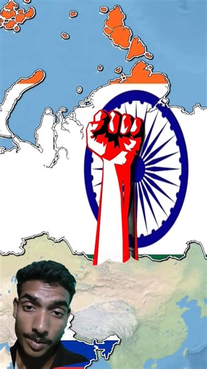 🌍 What if Russia and India swapped locations on the world map?