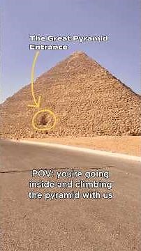 Inside the Great Pyramid of Giza 👀🇪🇬